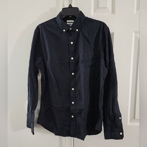 Old Navy Button Down Dress Shirt Black